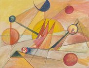 Abstrakte Farbformen nach Kandinsky mit dem Titel „Abstrakte Farbformen nach Kandinsky“